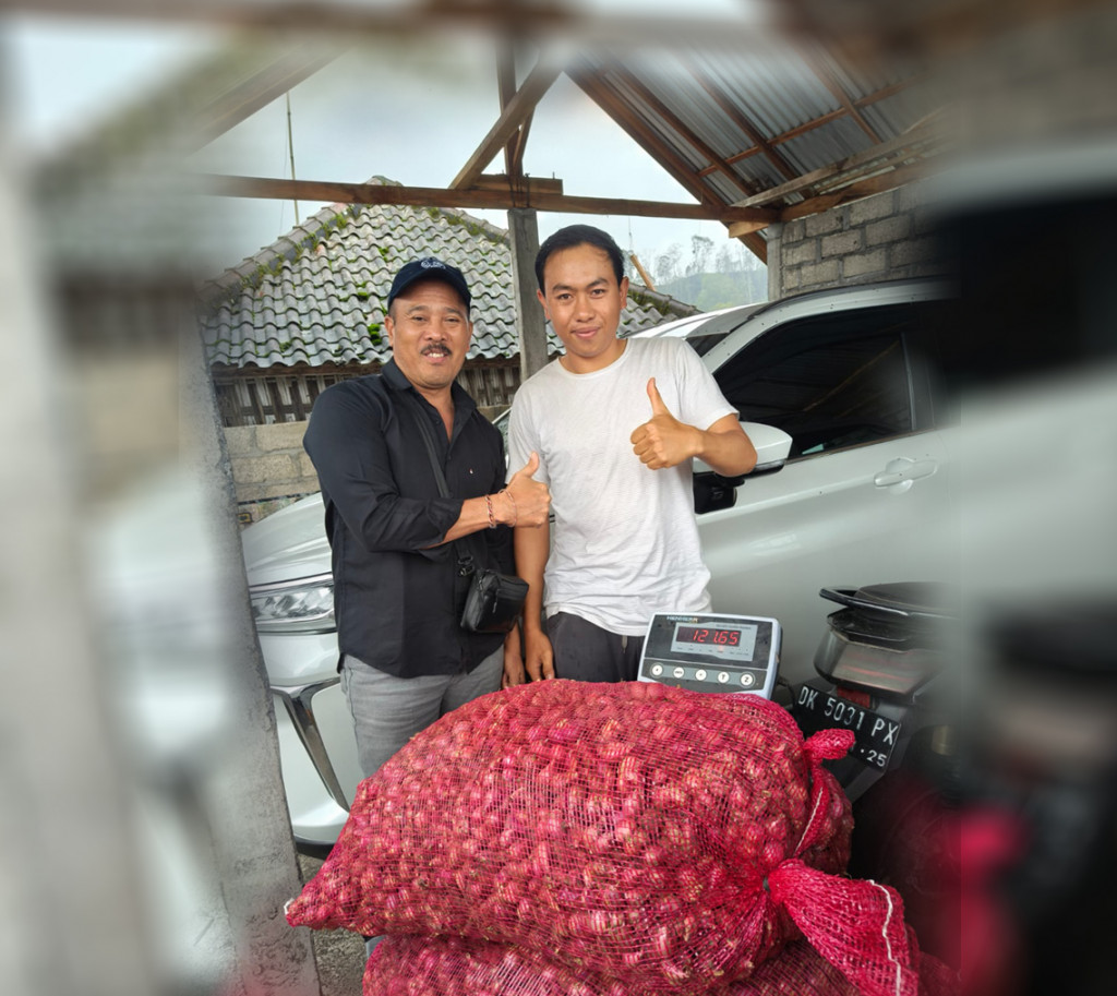 Pembelian bawang dalam wujud Kerja sama Antar Daerah Kabupaten Bangli dan Badung.